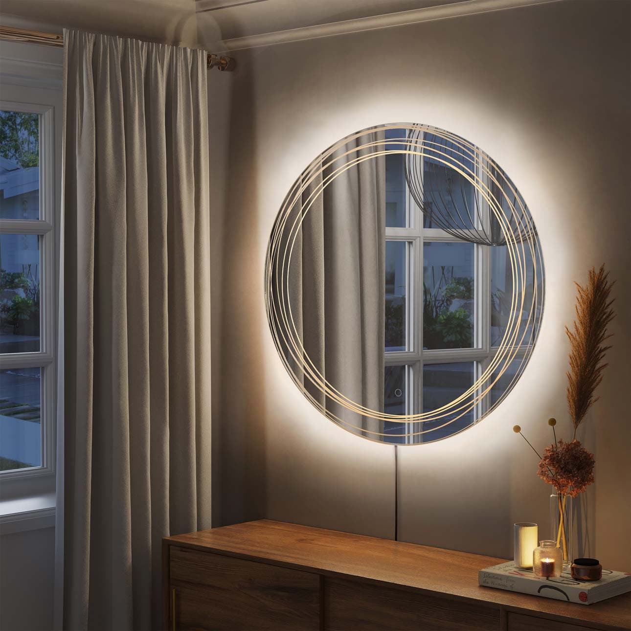 Rounded Wall Mirror